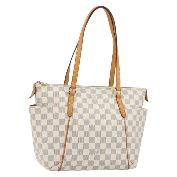 LOUIS VUITTON Damier Azur Totally PM Tote Bag N41280 LV Auth 128912A - Picture 1 of 16